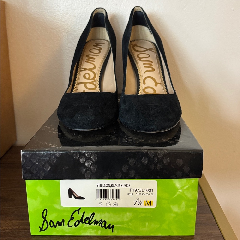 Sam Edelman Black Suede Pump